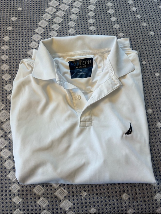 Nautica Other - Nautica Men's White Performance Polo with Sail Logo